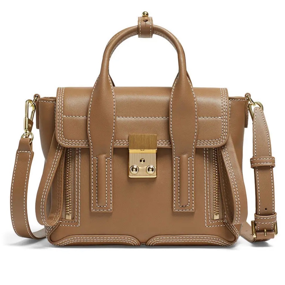 3.1 Phillip Lim Pashli Mini Satchel Leather Handbag w/ Gold Hardware, PRISTINE!